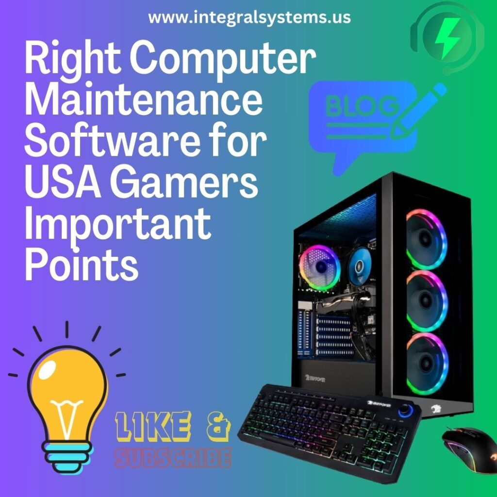 Right Computer Maintenance Software